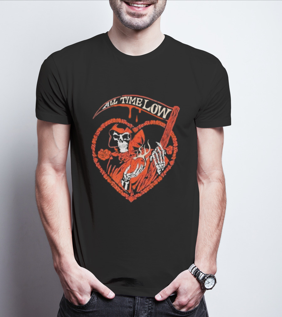 All Time Low Reaper Heart Valentine 2026 T-Shirt