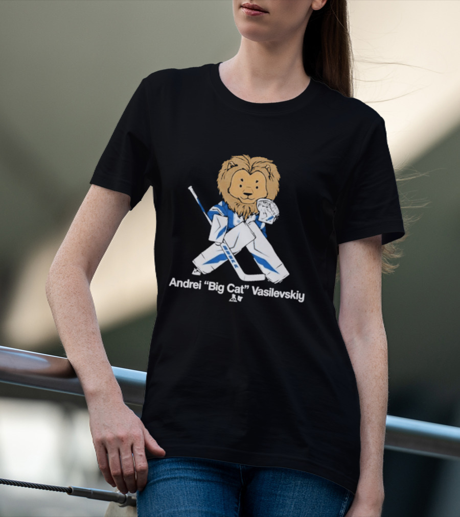 Andrei Vasilevskiy Big Cat Hockey Lion T-Shirt
