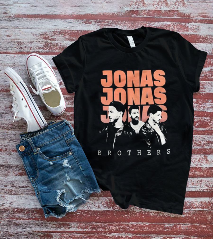 Jonas Brothers Repetitive Text Fan T-Shirt