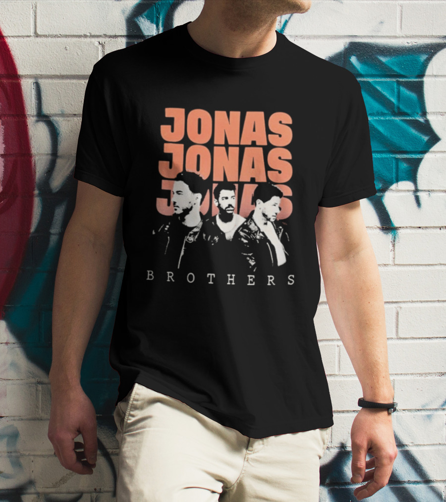 Jonas Brothers Repetitive Text Fan T-Shirt