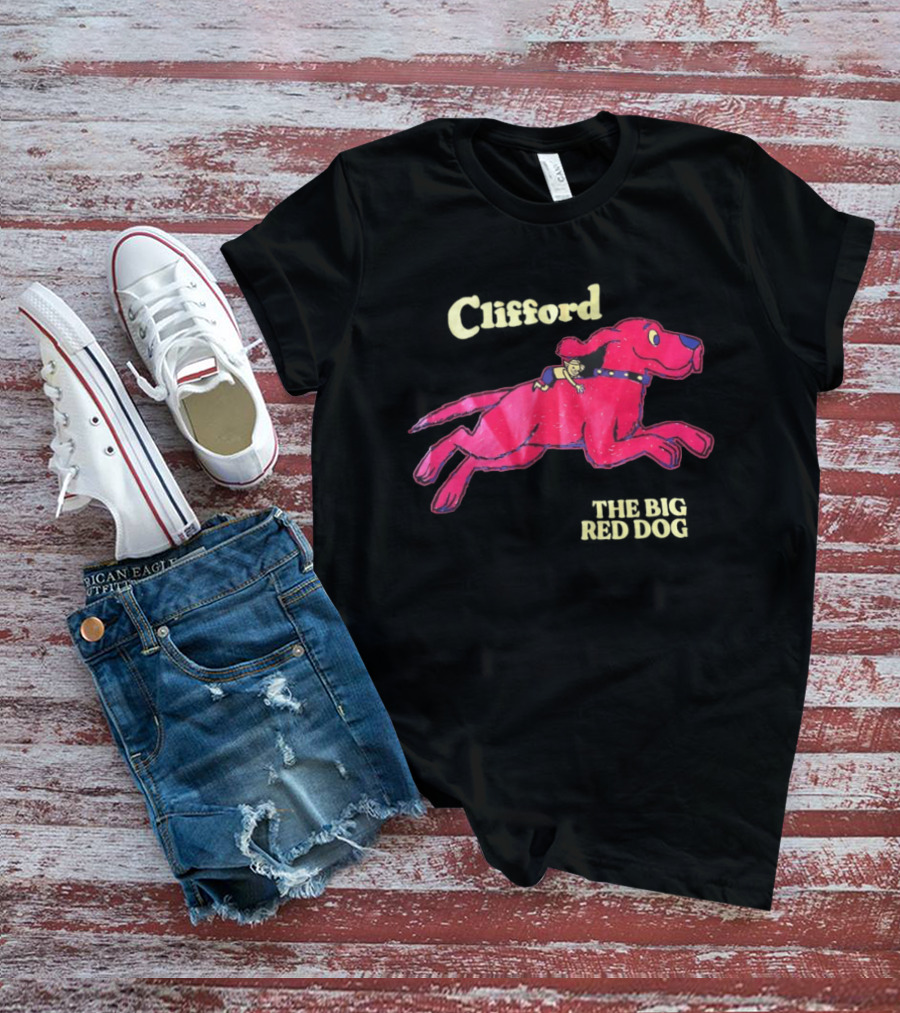 Clifford The Big Red Dog Running With Emily Elizabeth Classic Kids T-Shirt