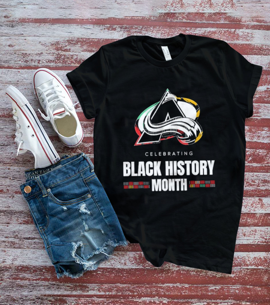 Celebrating Black History Month Colorado Avalanche T-Shirt