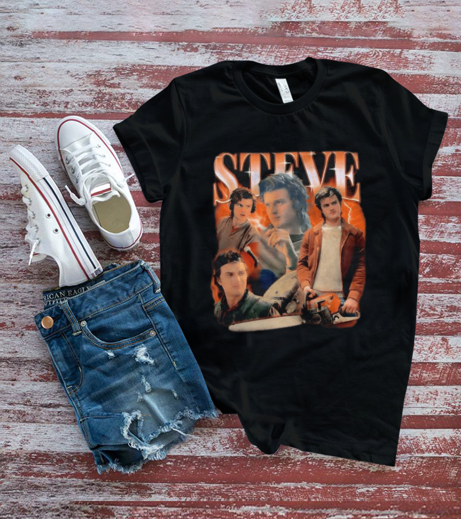 Steve Heartthrob Electric Style Stranger Things T-Shirt