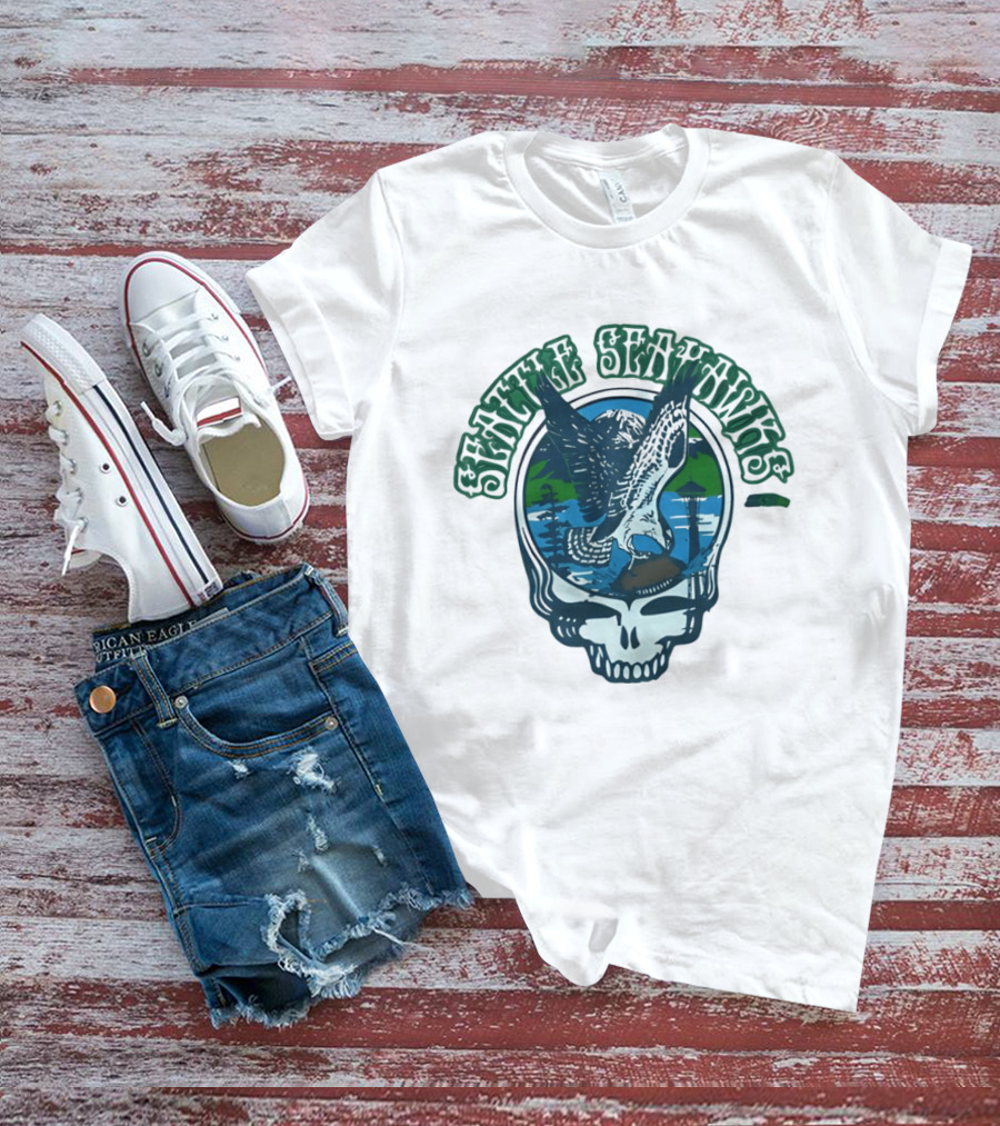 Seattle Seahawks Grateful Dead Steal Your Face Eagle T-Shirt