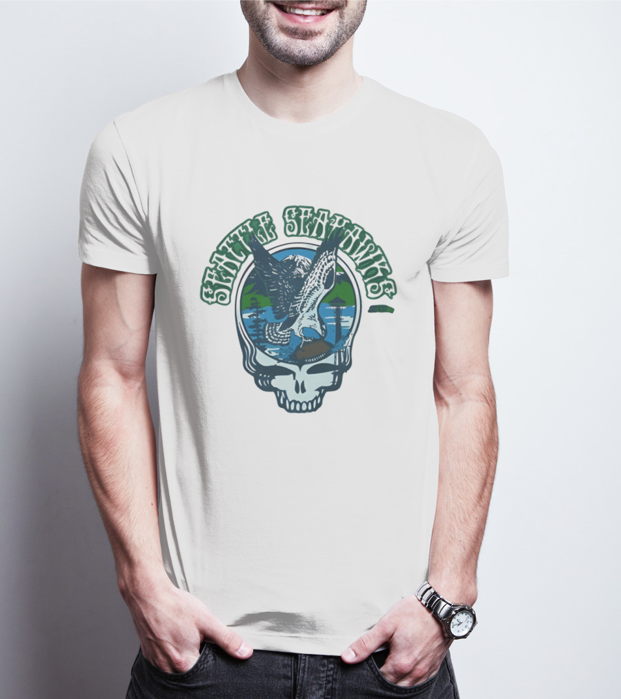 Seattle Seahawks Grateful Dead Steal Your Face Eagle T-Shirt