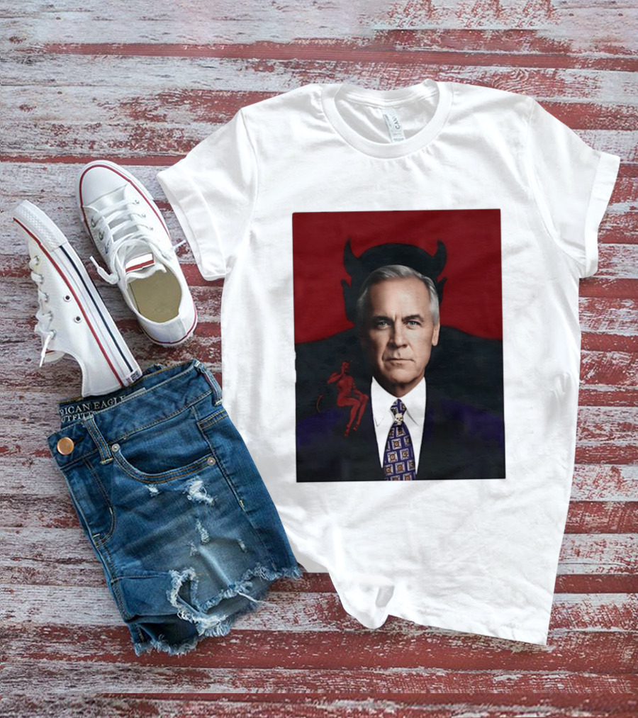 Mark Carney Devil Horns Red T-Shirt