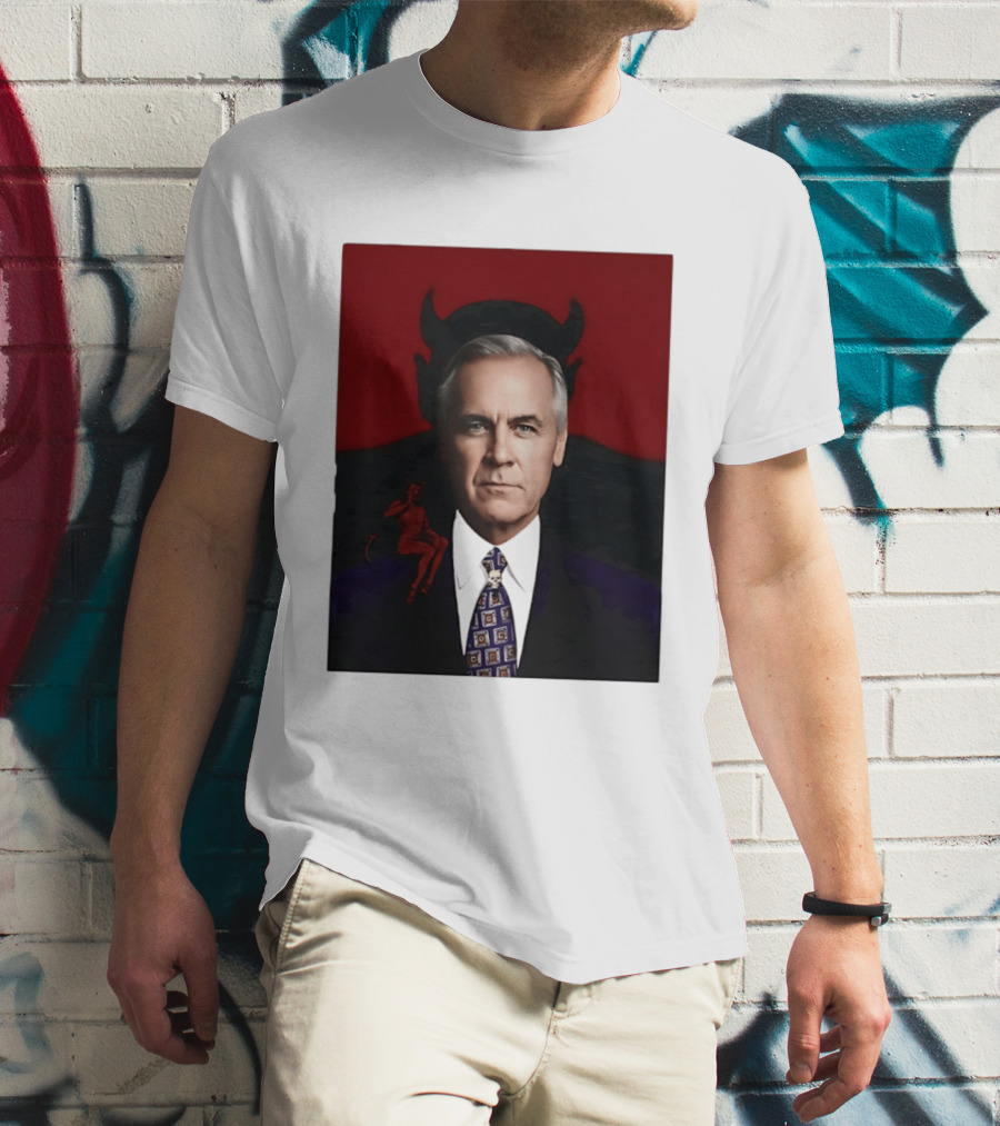 Mark Carney Devil Horns Red T-Shirt