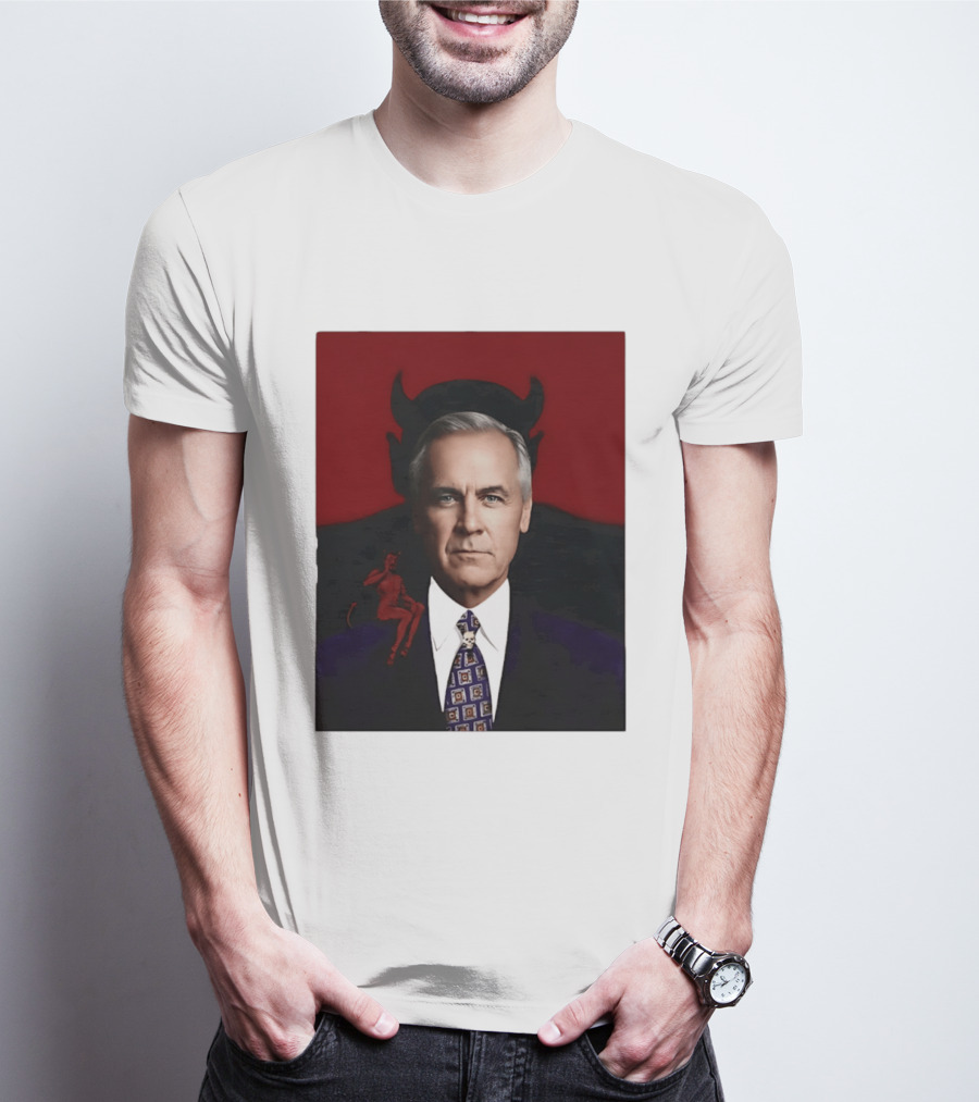 Mark Carney Devil Horns Red T-Shirt