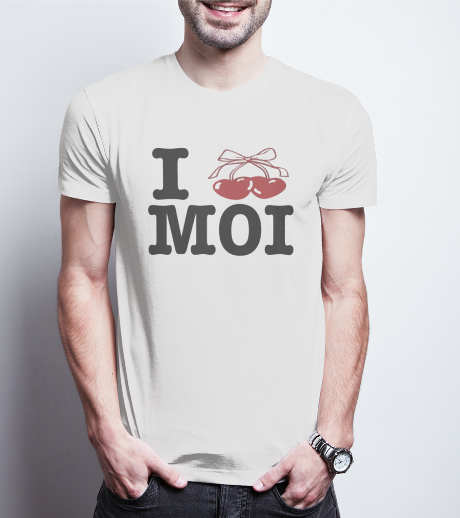 Cozy Crush I Love Moi Cherry Bow T-Shirt