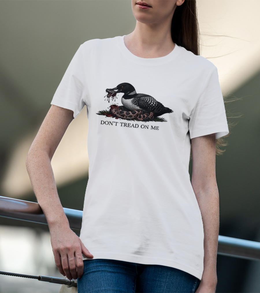 Minnesota Loon Snake Don't Tread On Me T-Shirt