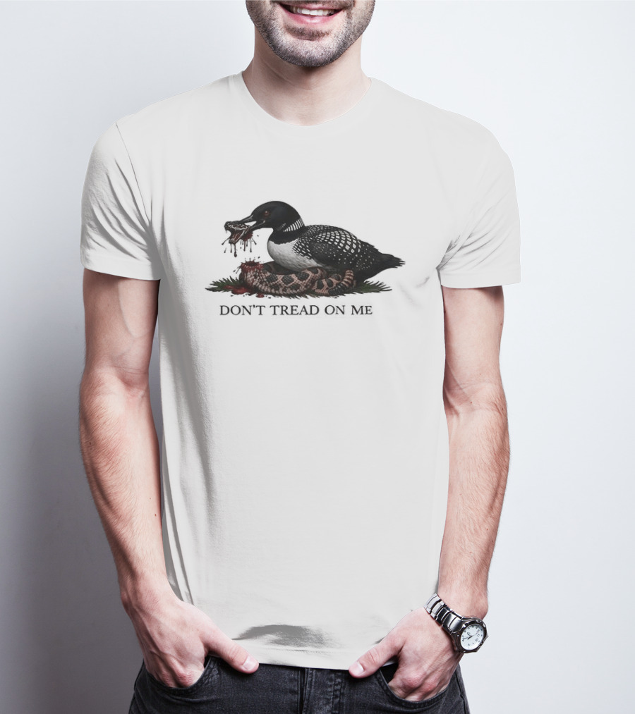 Minnesota Loon Snake Don't Tread On Me T-Shirt