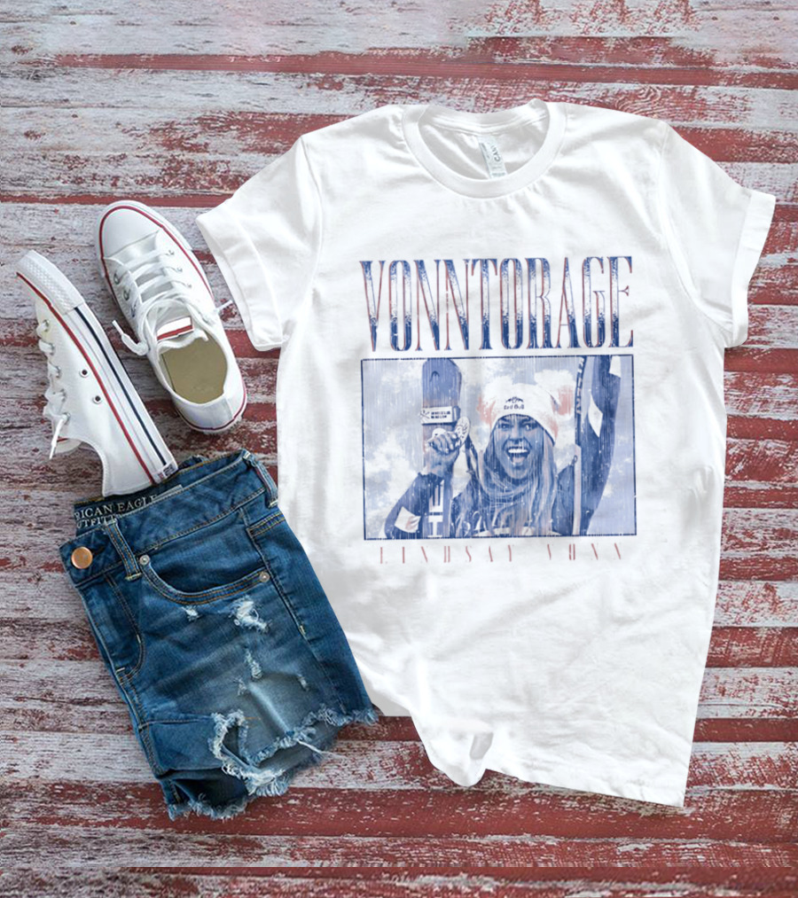 VONNtorage Lindsey Vonn Skiing Championship Fan Gear T-Shirt