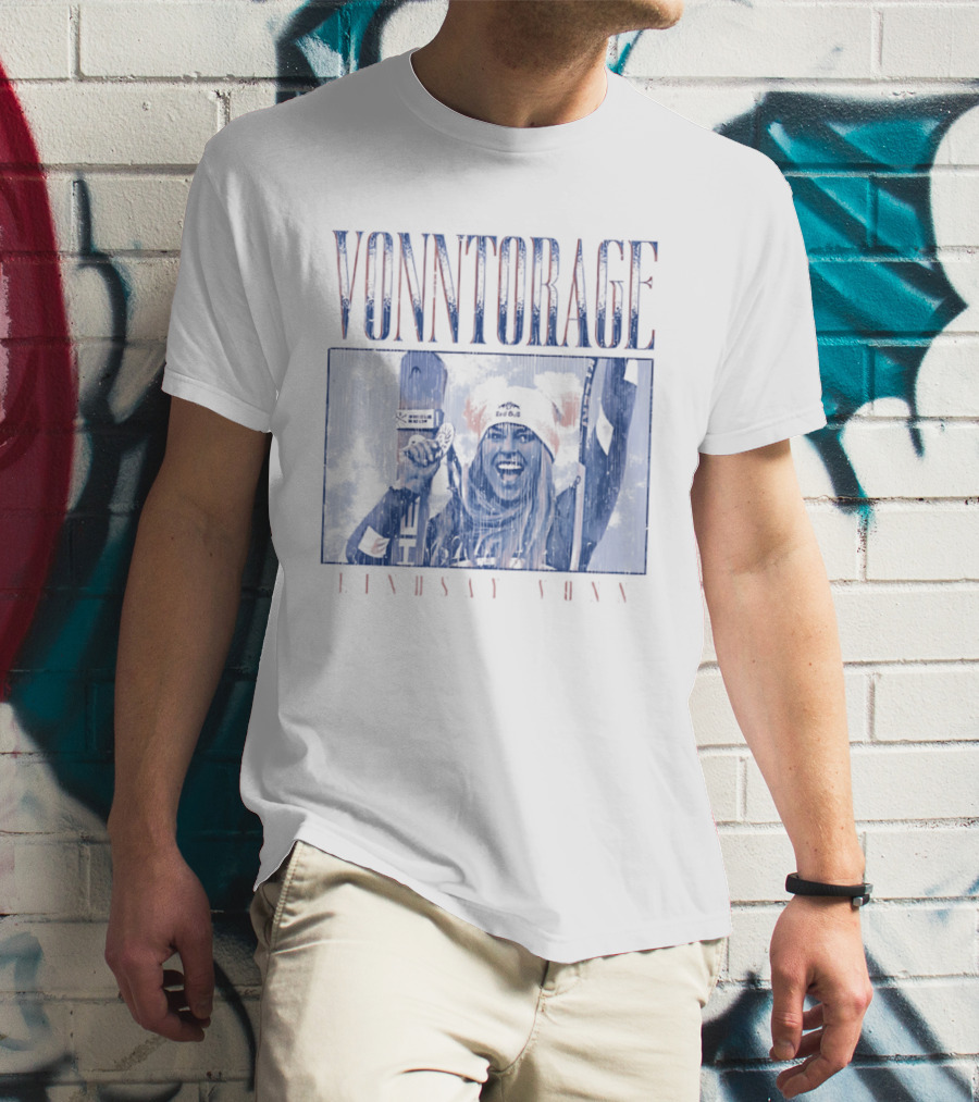 VONNtorage Lindsey Vonn Skiing Championship Fan Gear T-Shirt