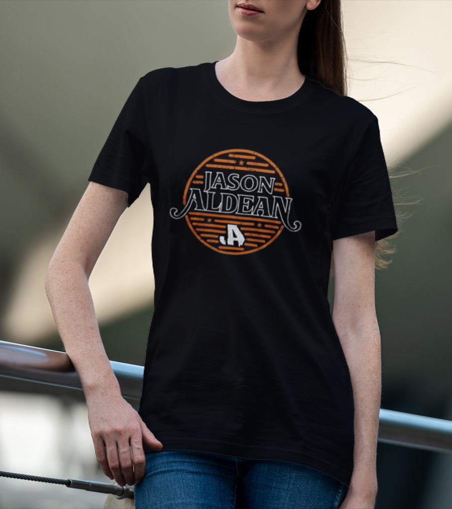 Jason Aldean Full Throttle World Tour 2026 JA Circle T-Shirt