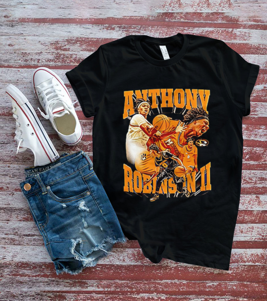 Anthony Robinson II Mizzou Tigers Basketball Player Iconic Moment T-Shirt