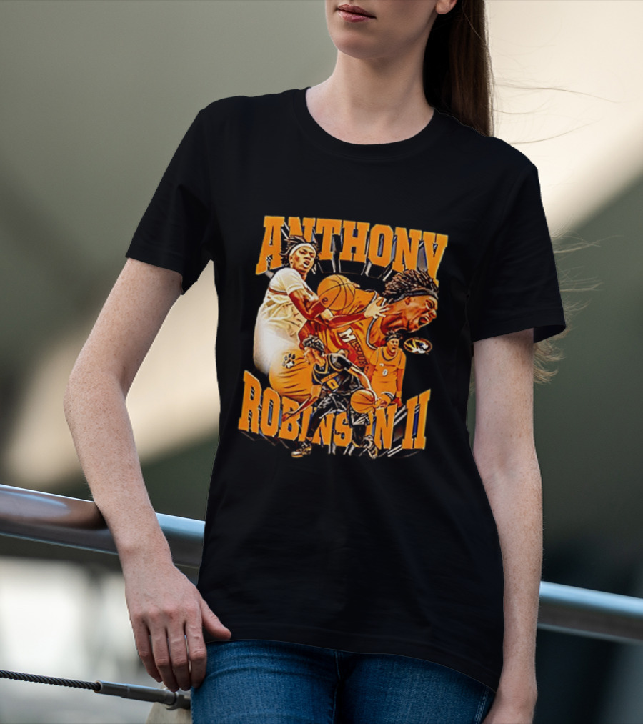 Anthony Robinson II Mizzou Tigers Basketball Player Iconic Moment T-Shirt