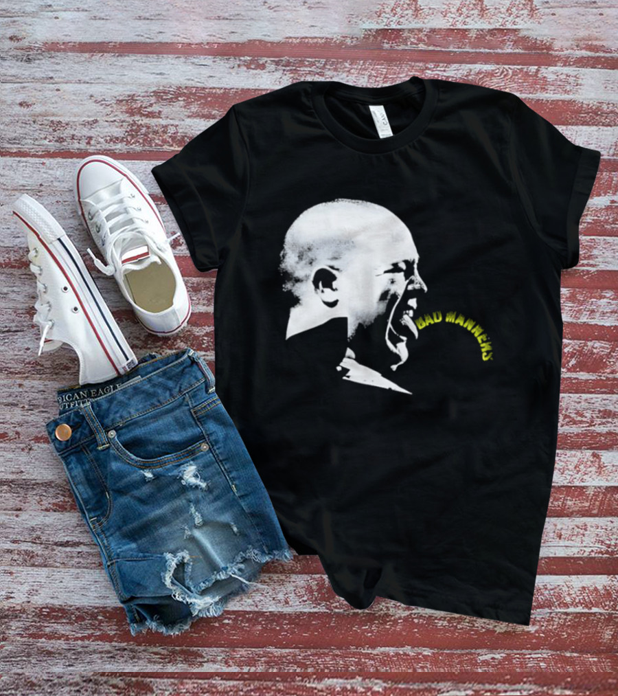 Bad Manners Buster Bloodvessel Tongue Out Profile T-Shirt