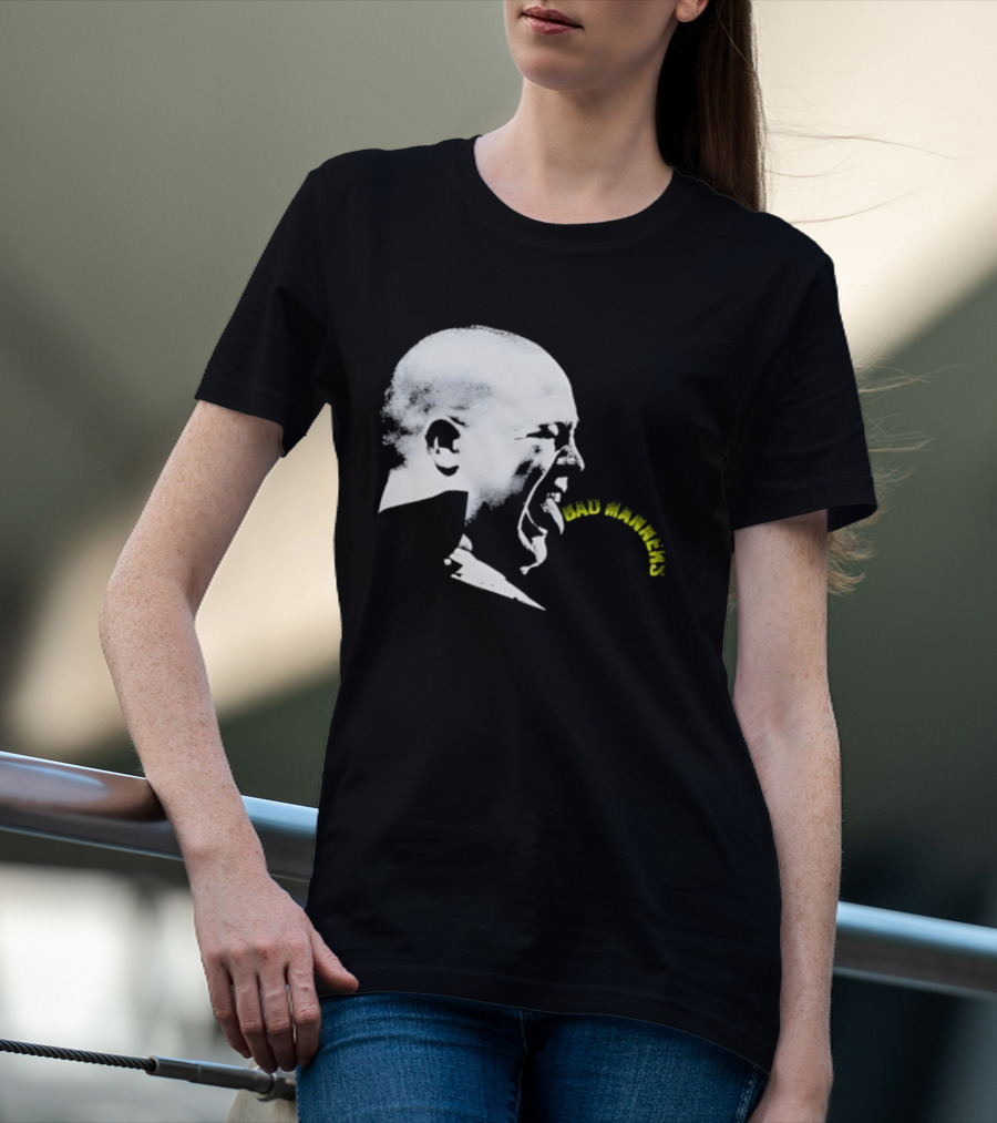 Bad Manners Buster Bloodvessel Tongue Out Profile T-Shirt
