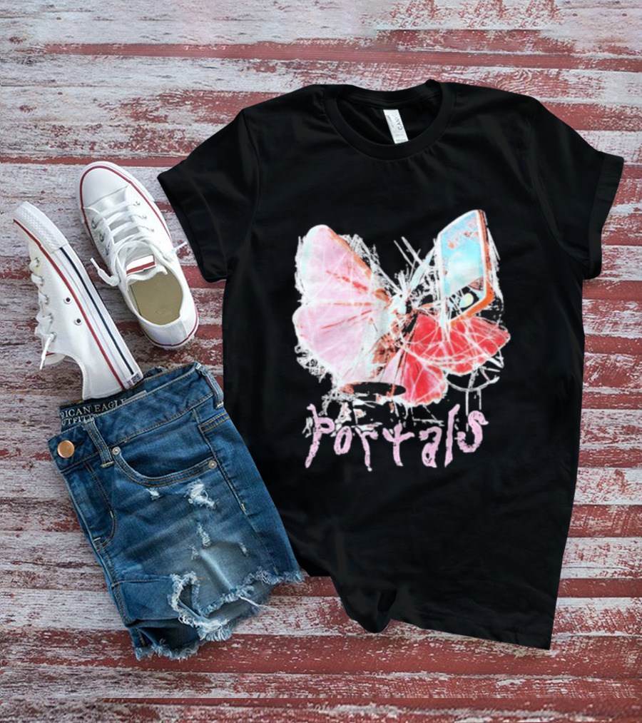 Melanie Martinez Portals Spiderweb Butterfly Phone T-Shirt
