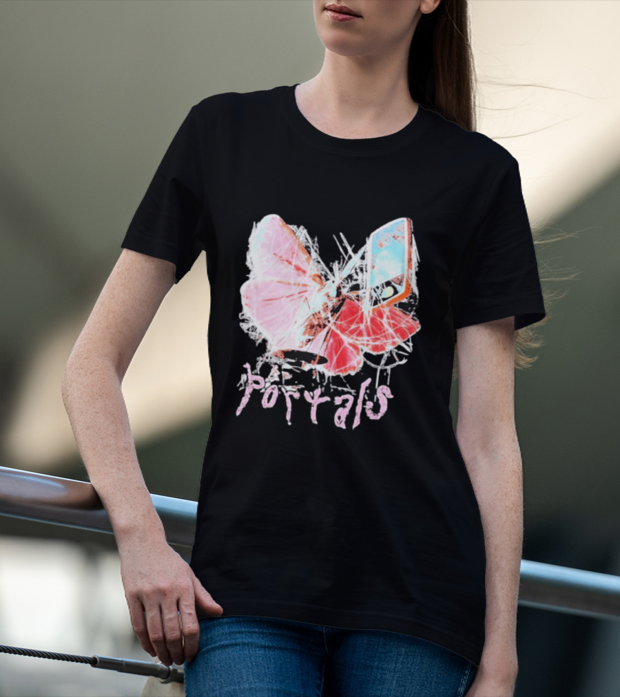 Melanie Martinez Portals Spiderweb Butterfly Phone T-Shirt