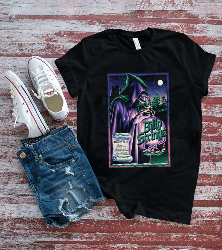 Billy Strings Winter 2026 Athens Asheville Nashville Tour T-Shirt