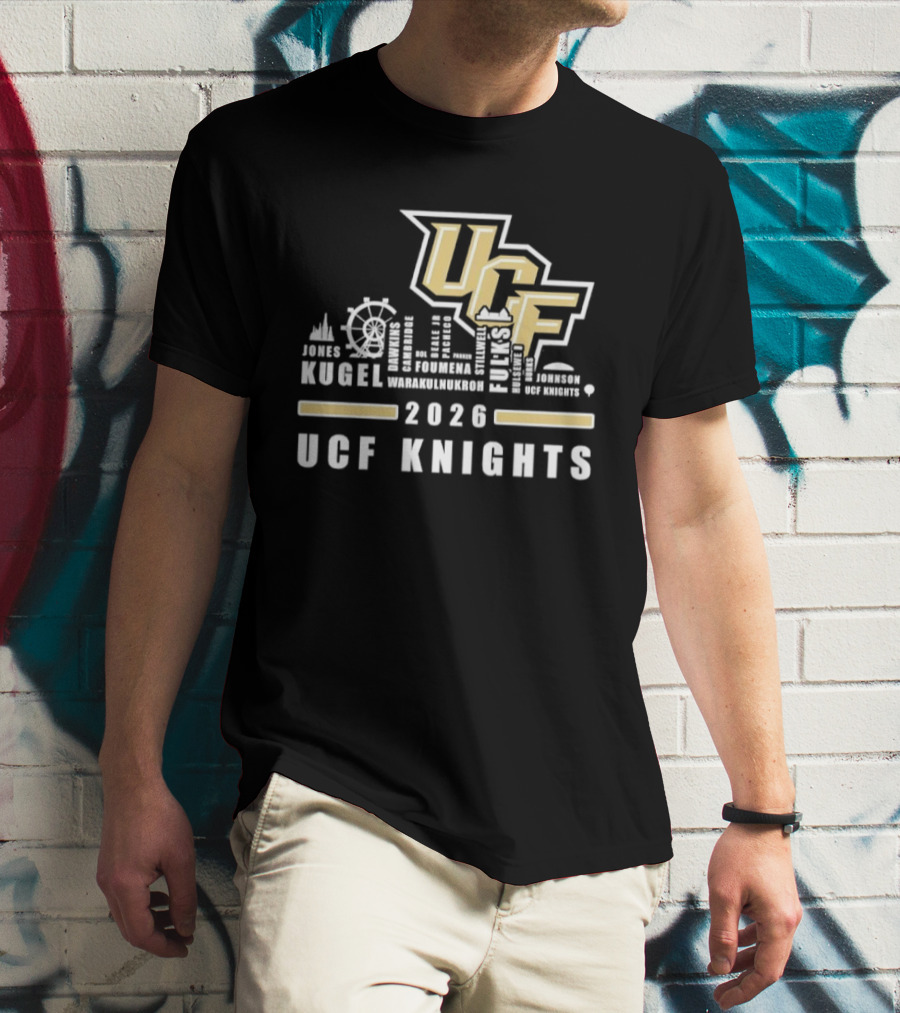 UCF Knights Kugel Campbell 2026 Skyline T-Shirt