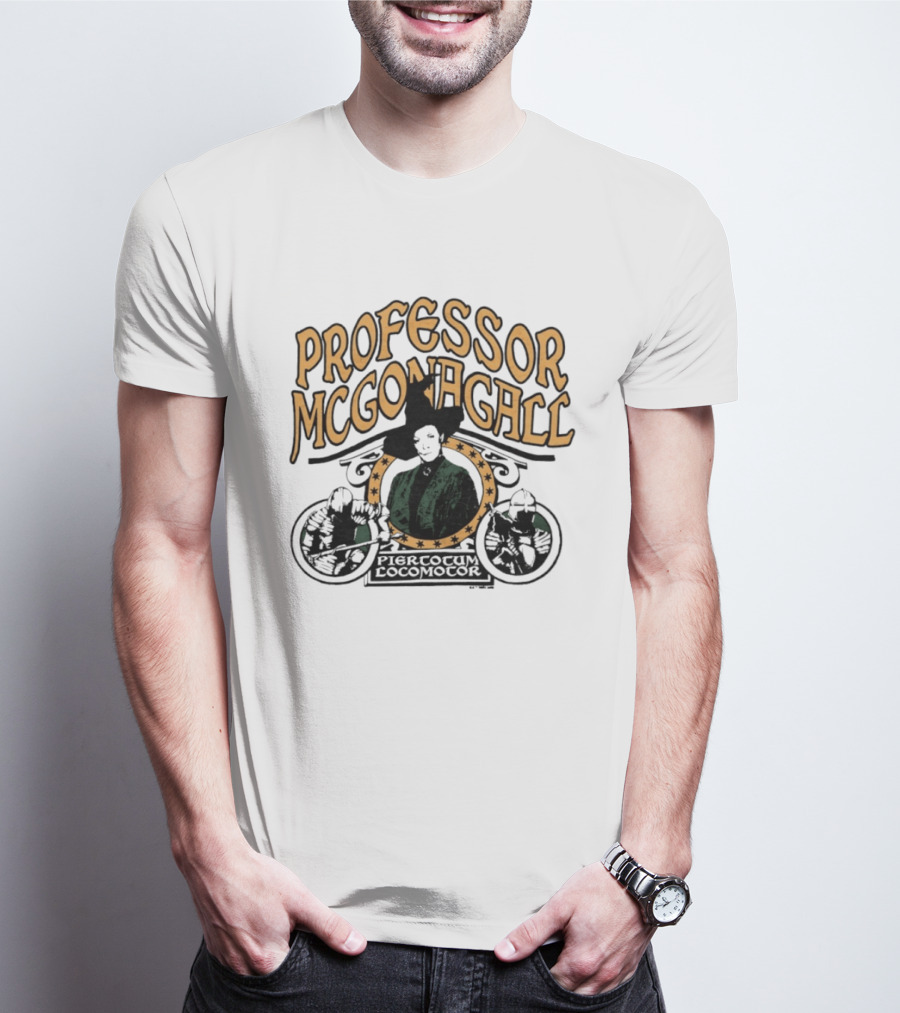 Professor McGonagall Piertotum Locomotor Magic Spell T-Shirt