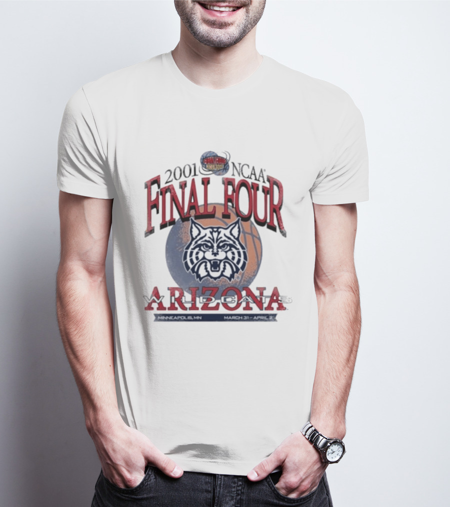 2001 NCAA Final Four Arizona March 31 April 2 Minneapolis T-Shirt