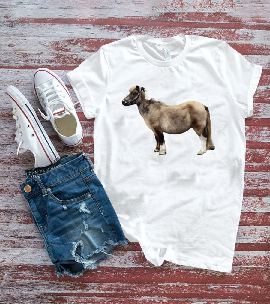 Doug Shetland Pony And Horse Hybrid Image T-Shirt