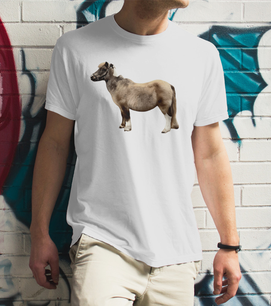 Doug Shetland Pony And Horse Hybrid Image T-Shirt