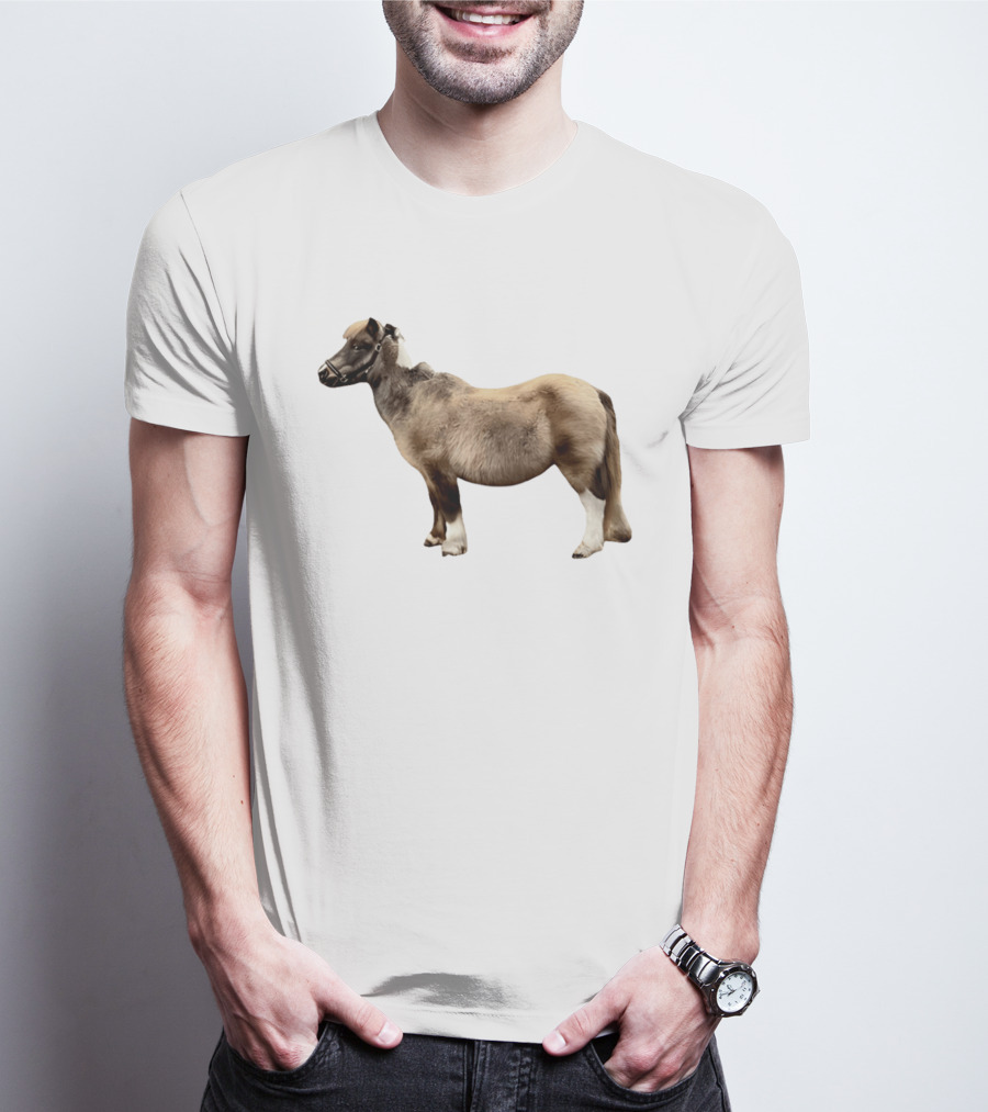 Doug Shetland Pony And Horse Hybrid Image T-Shirt