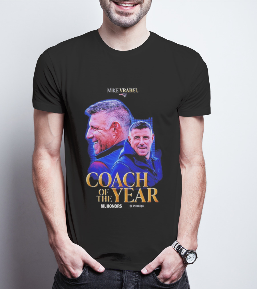 Congrats Mike Vrabel NFL Coach Of The Year 2026 T-Shirt