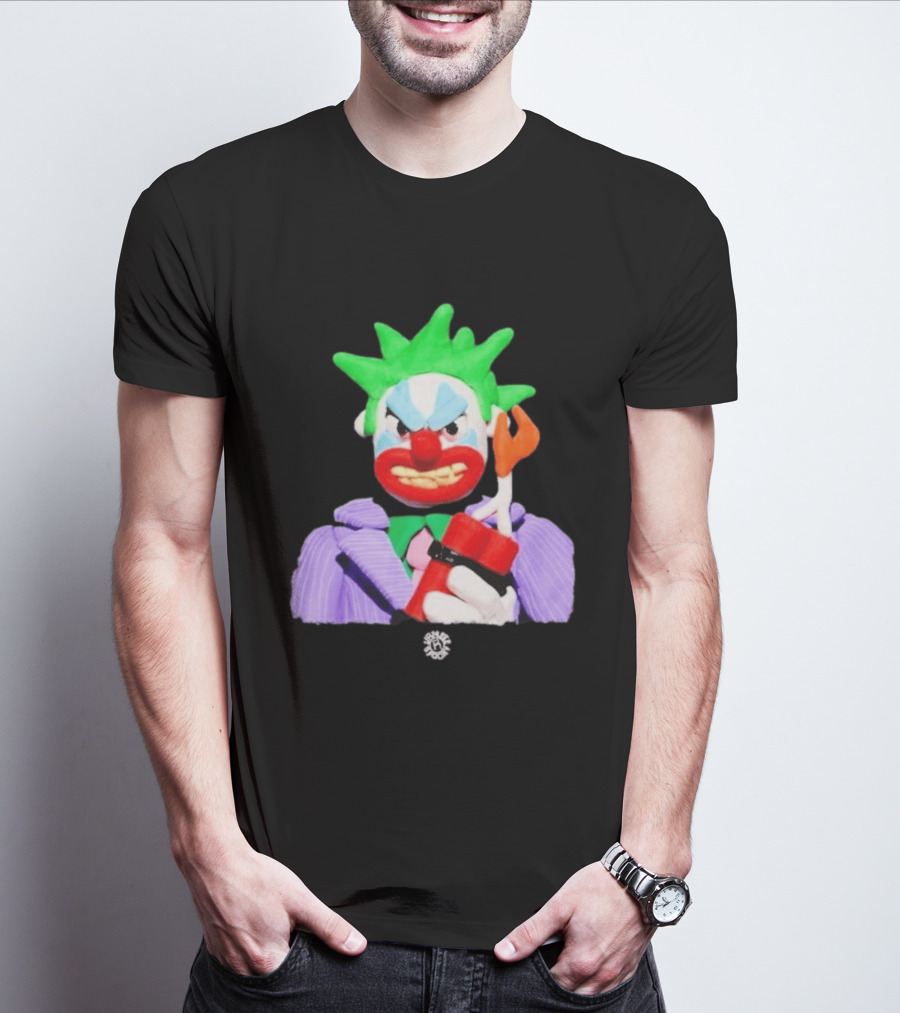 SPOOKY X VAMEEE Joker Clown Holding Dynamite T-Shirt