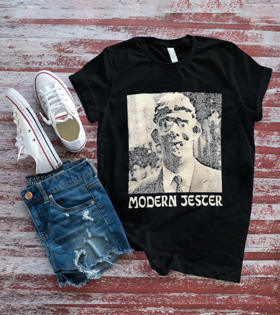 Modern Jester Aaron Dilloway Album Cover Art Distorted Face T-Shirt