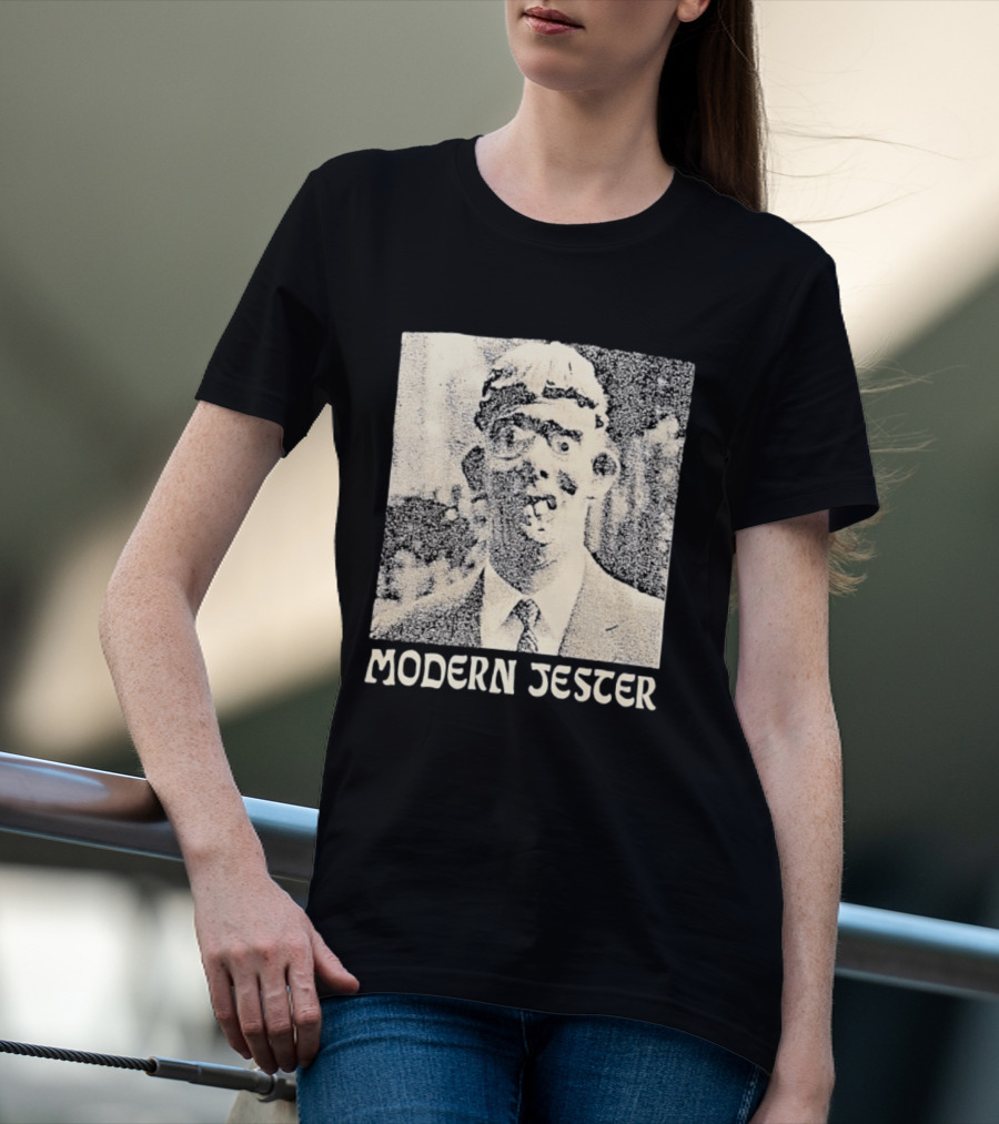 Modern Jester Aaron Dilloway Album Cover Art Distorted Face T-Shirt