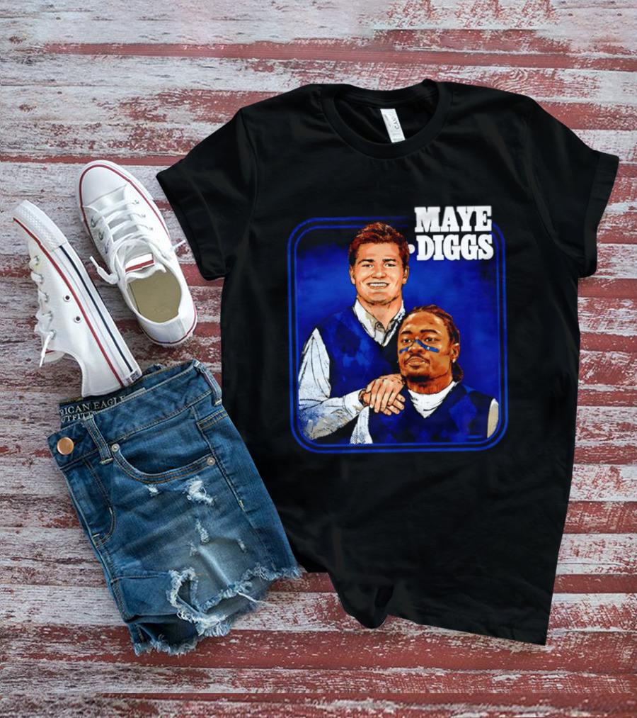 Drake Maye Stefon Diggs Step Brothers Comedy T-Shirt