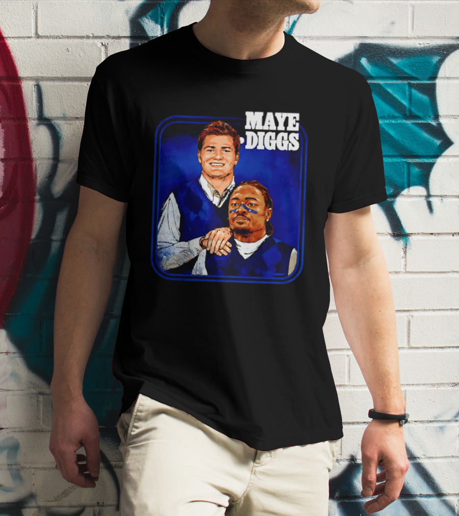 Drake Maye Stefon Diggs Step Brothers Comedy T-Shirt