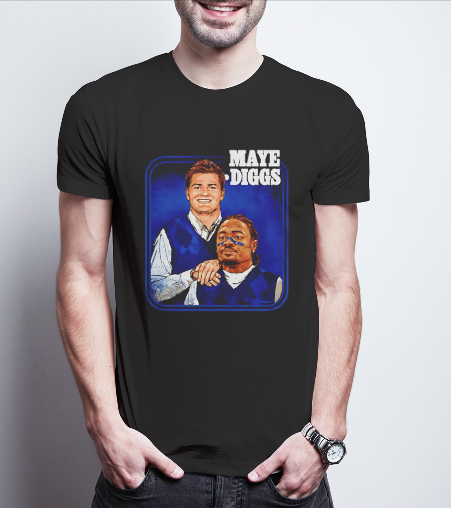 Drake Maye Stefon Diggs Step Brothers Comedy T-Shirt