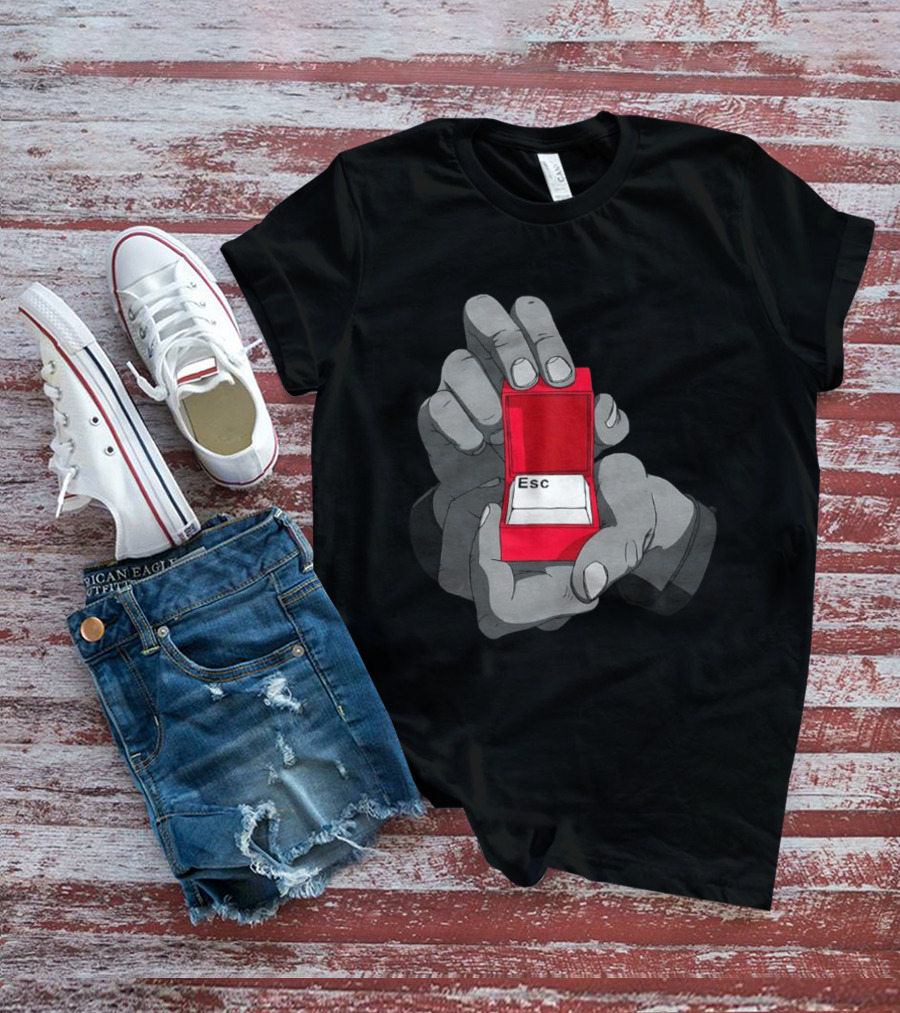 Red Box Proposal ESC Key Meme T-Shirt