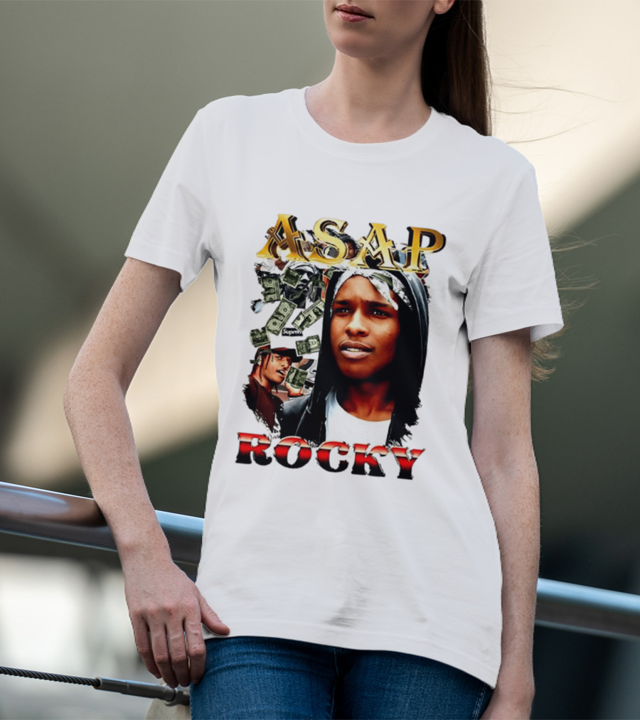 ASAP Rocky Supreme Dollar Money Music Lover T-Shirt