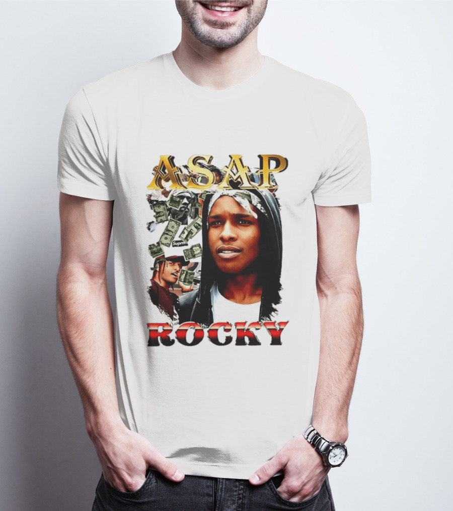 ASAP Rocky Supreme Dollar Money Music Lover T-Shirt