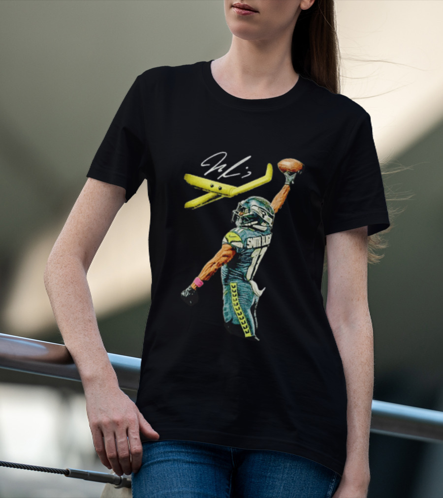 Jaxon Smith Njigba Dunking Football Goalpost Seahawks 11 JSN T-Shirt