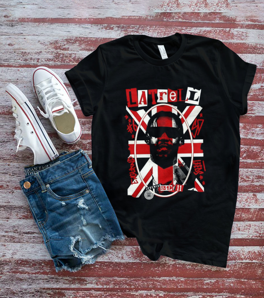 Latrell Davis San Diego State Aztecs NCAA Basketball UK Union Flag 29 11 T-Shirt
