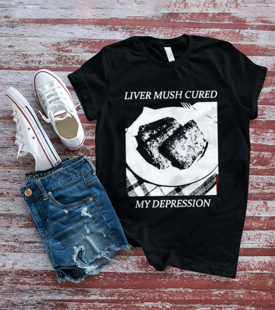 Liver Mush Cured My Depression By Graham Irvin Plate T-Shirt