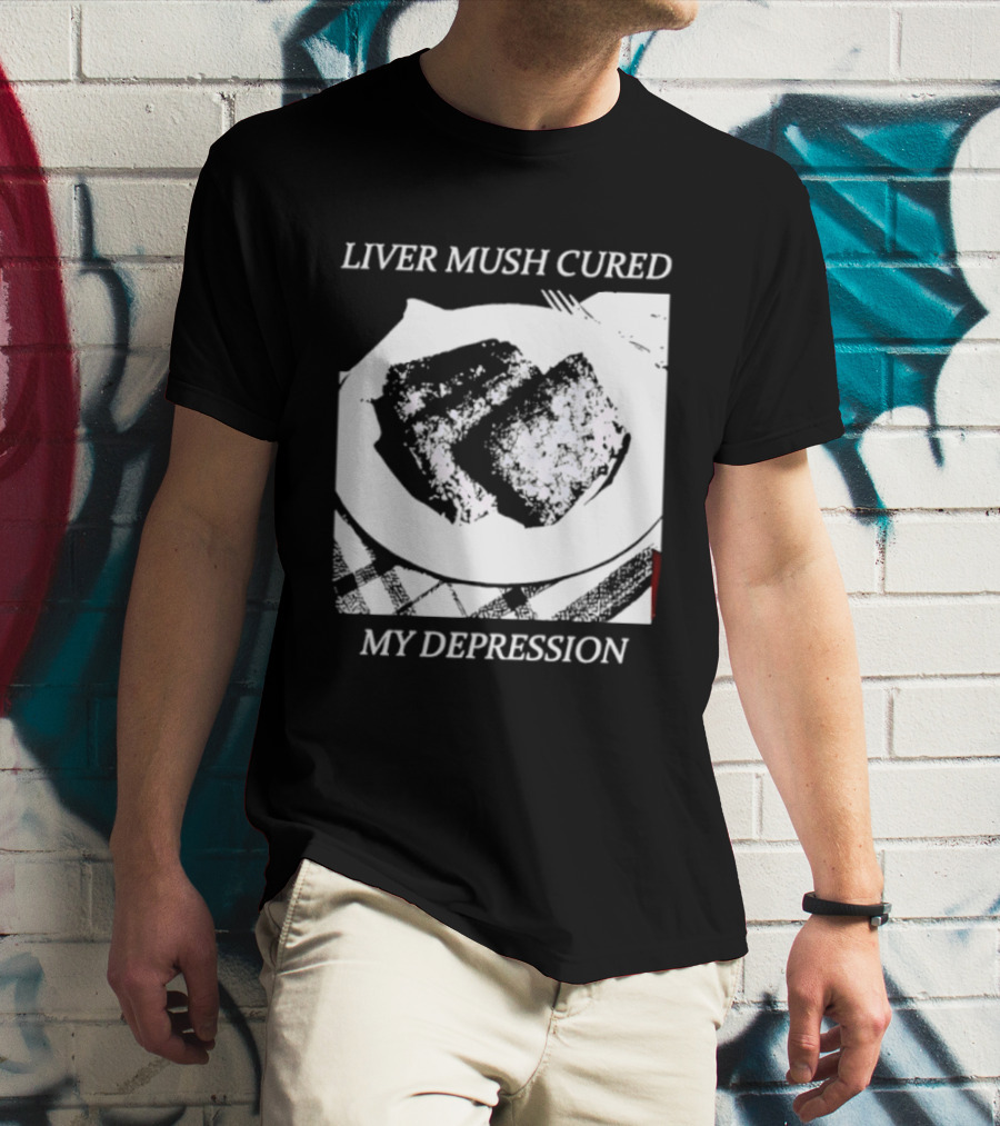 Liver Mush Cured My Depression By Graham Irvin Plate T-Shirt
