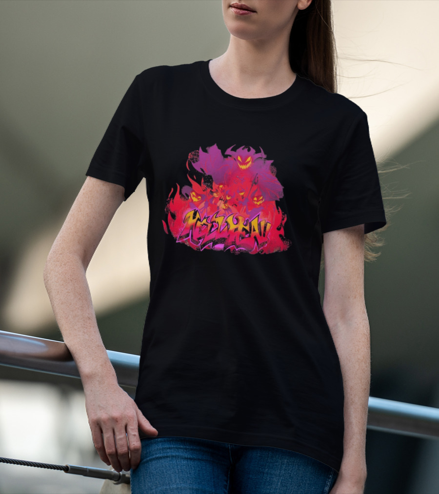 Helluva Boss SpindleHorse Graffiti Demon T-Shirt