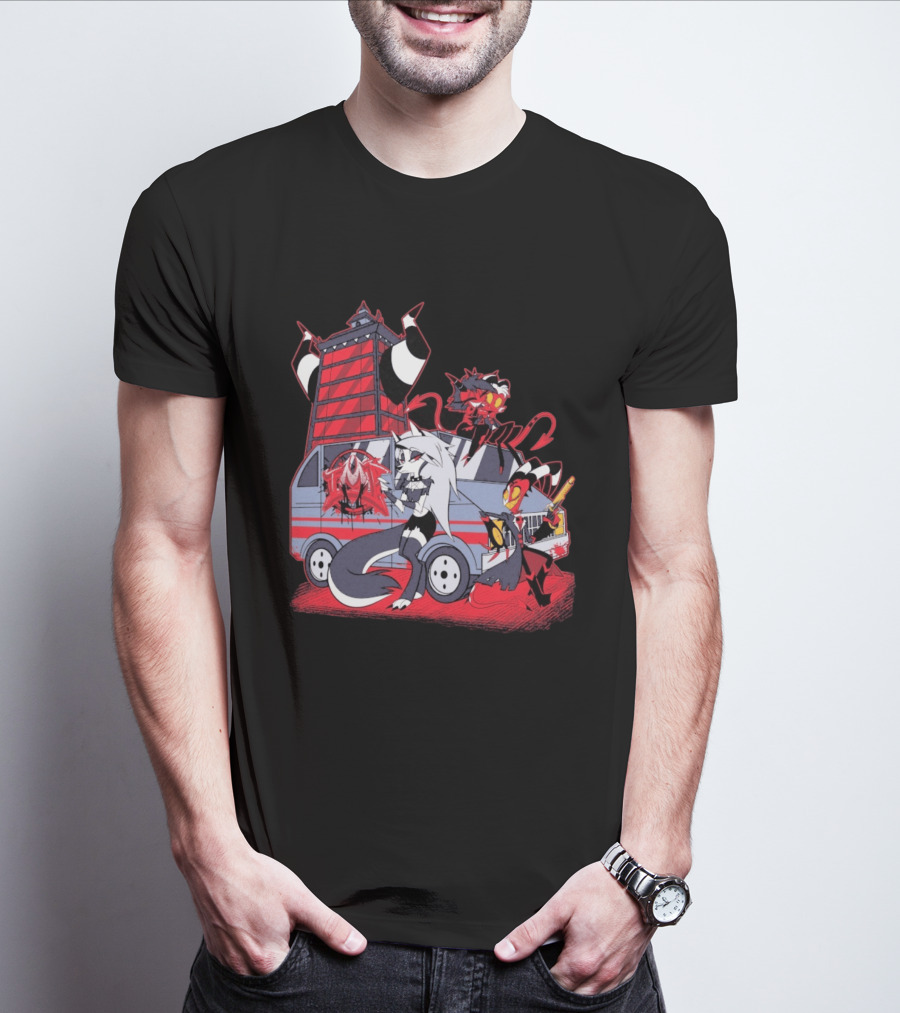 SpindleHorse IMP Van Characters Cartoon T-Shirt