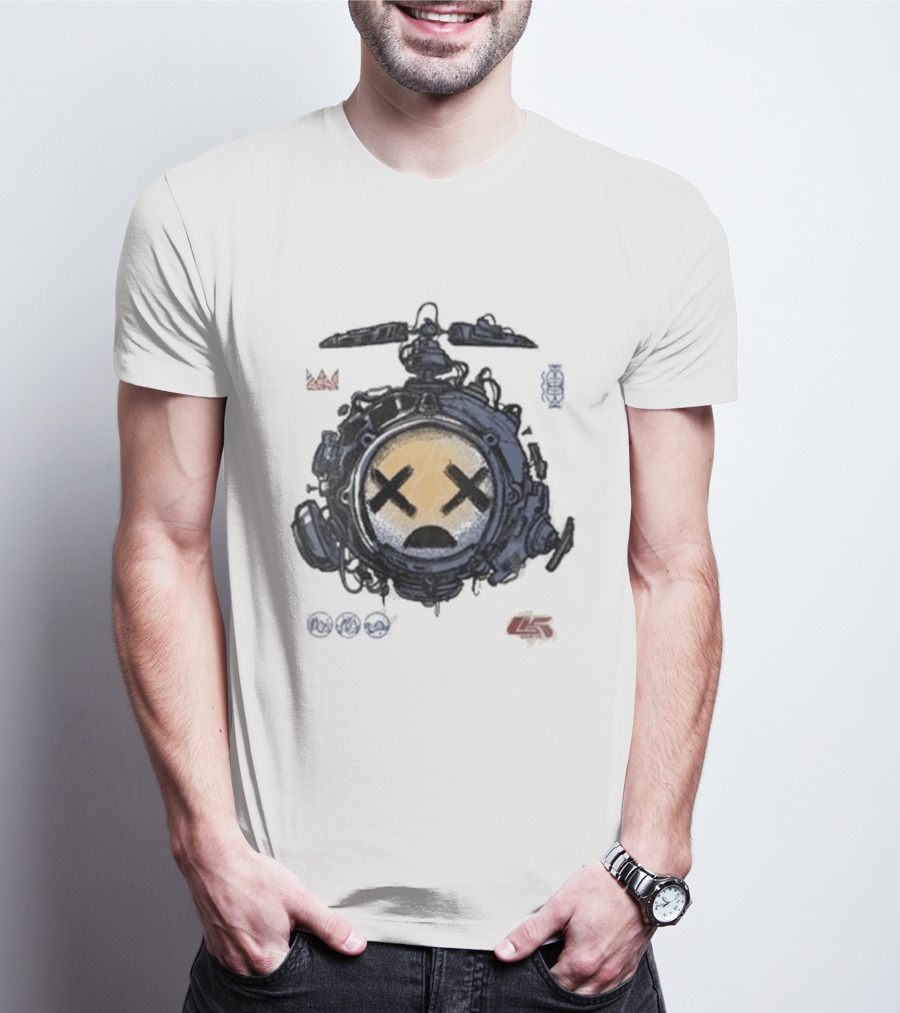 Good Kid Drone X Eyes Sad Face Tech Sphere T-Shirt