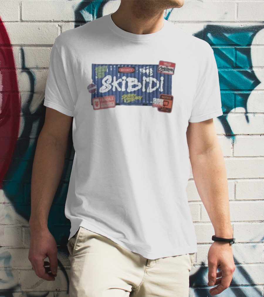 Skibidi Toilet Skibidi Crate Warning Cargo Express 100% Organic T-Shirt
