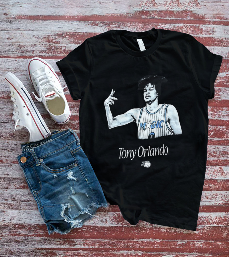 Tony Orlando Magic Basketball Jersey Player And Ball T-Shirt